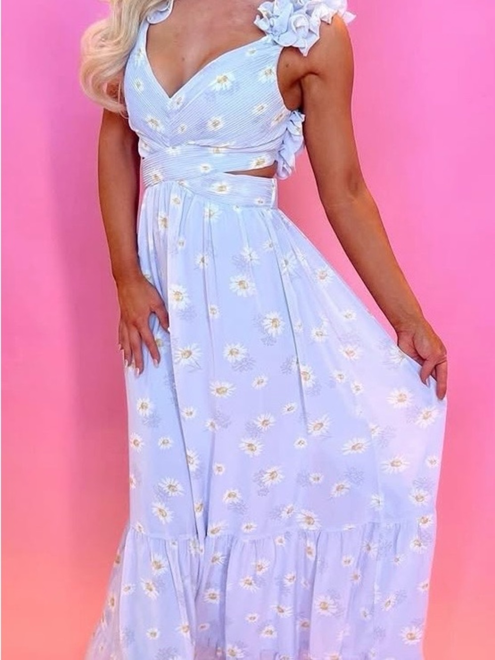 Lavender Daisy Maxi Dress